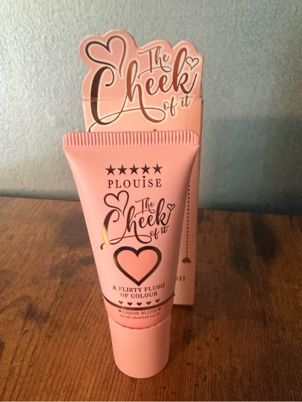 Plouise The Cheek Of It Liquid Blush—Soft  ie Sorbet-Coral Pink Flush-New in Box